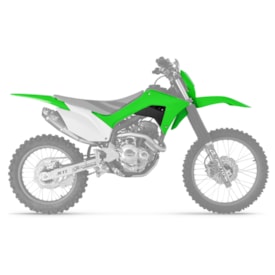 Segunda imagem do produto Kit Plástico Crf 250f Protork com Carenagem de Farol Verde