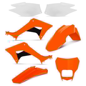 Kit Plástico Crf 250f Protork Laranja com Carenagem de Farol