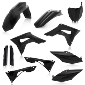Kit Plástico Crf 250r 18/21 - Crf 450r 17/20 Acerbis Preto
