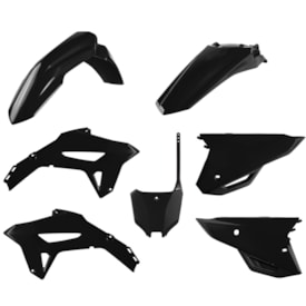 Kit Plástico Crf 250r 22/24 - Crf 450r 21/24 Polisport Preto