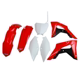 Kit Plástico Crf 250rx 19/21 - Crf 450rx 17/20 Completo Ufo Vermelho Branco