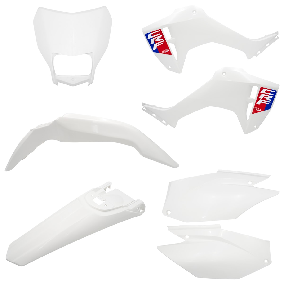 Kit Plástico Crf 300f Completo Amx com Carenagem Farol Branco