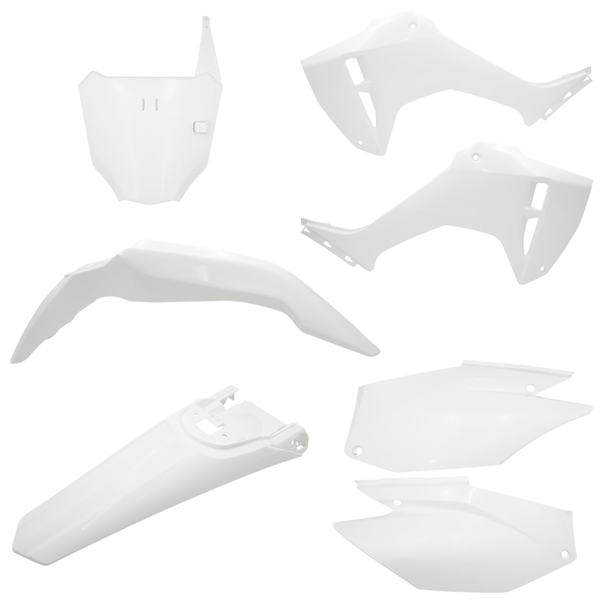 Segunda imagem do produto Kit Plástico Crf 300f Completo Amx com Number Plate Frontal Branco