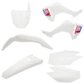 Kit Plástico Crf 300f Completo Amx com Number Plate Frontal Branco