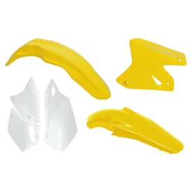 Kit Plástico Drz 400 Racetech Amarelo Branco