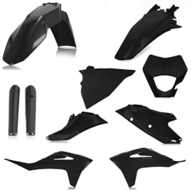 Kit Plástico Gasgas Ec 250 21/23 - Ec 300 21/23 Completo Acerbis Preto