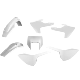 Kit Plástico Husqvarna Enduro Fe 17/19 - Te 17/19 Polisport Branco