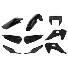 Kit Plástico Husqvarna Enduro Fe 20/21 - Te 20/21 Polisport Preto