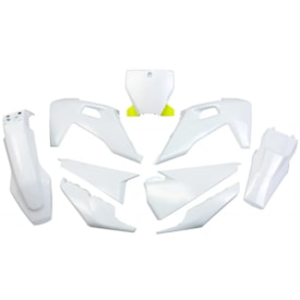 Kit Plástico Husqvarna Tc 125 19/22 - Tc 250 19/22 Completo Ufo Branco