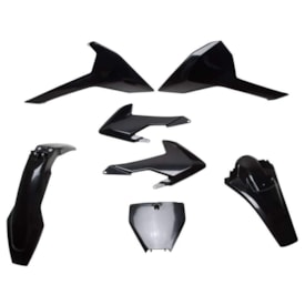 Kit Plástico Husqvarna Tc 125/250 16/18 - Fc 250/350/450 16/18 Polisport Preto