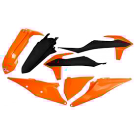 Kit Plástico Ktm 125 150 250 350 450 Exc Excf 20/23 Completo Ufo Laranja Preto