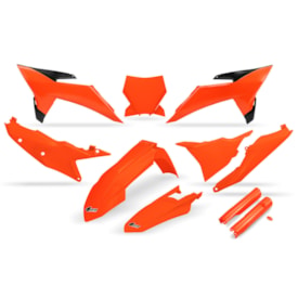 Kit Plástico Ktm 125 250 300 350 450 Sx Sxf 23/27 Original Mod.25 Ufo Laranja Fluor