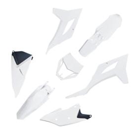 Kit Plástico Ktm 150 250 300 350 450 Exc Excf 20/23 Biker Branco
