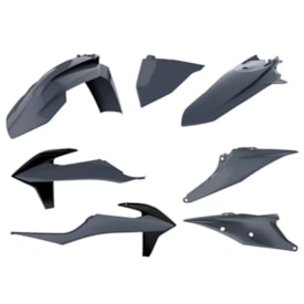 Kit Plástico Ktm 150 250 300 350 450 Exc Excf 20/23 Polisport Cinza