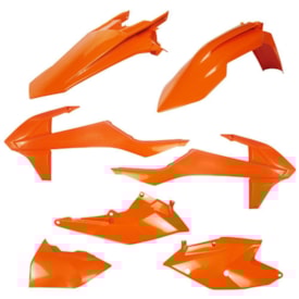 Kit Plástico Ktm 250 - 350 - 450 Excf 17/19 Amx Laranja