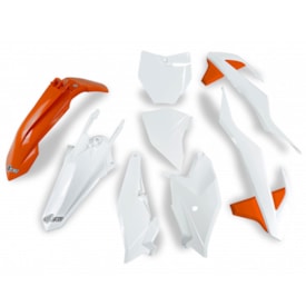 Kit Plástico Ktm 85 Sx 18/23 Completo Ufo Branco Laranja