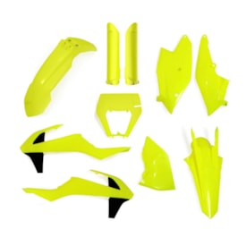 Kit Plástico Ktm Exc 17/19 - Excf 17/19 Polisport Amarelo Fluor