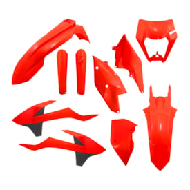Kit Plástico Ktm Exc 17/19 - Excf 17/19 Polisport Laranja Fluor