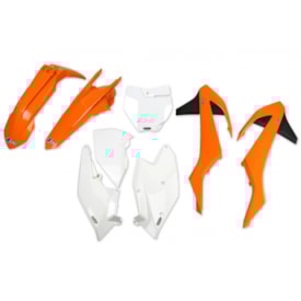 Kit Plástico Ktm Sx 16/18 - Sxf 16/18 Ufo Laranja Branco