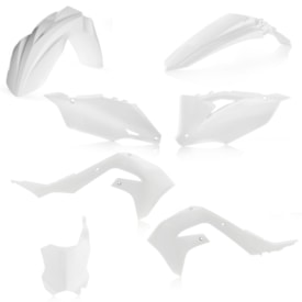 Kit Plástico Kx 250x 21/24 - Kx 450x 21/24 Completo Acerbis Branco