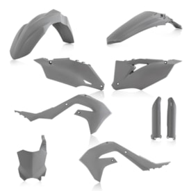 Kit Plástico Kx 250x 21/24 - Kx 450x 21/24 Completo Acerbis Cinza