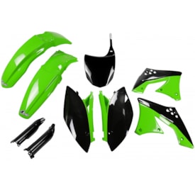Kit Plástico Kxf 250 09/12 Completo Ufo Verde Preto