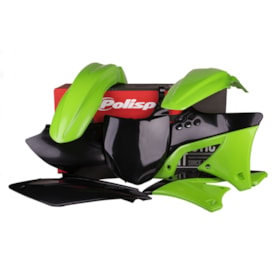 Kit Plástico Kxf 250 09/12 Polisport Verde Preto