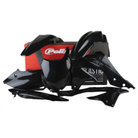 Kit Plástico Kxf 250 13/16 Completo Polisport Preto