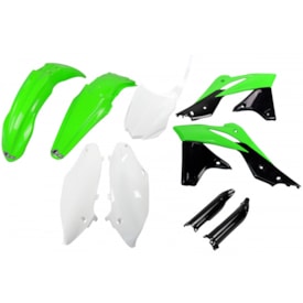 Kit Plástico Kxf 250 13/16 Completo Ufo Verde Preto Branco