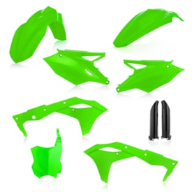 Kit Plástico Kxf 250 17/20 Completo Acerbis Verde Fluor