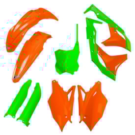 Kit Plástico Kxf 250 17/20 Completo Ufo Ed. Limitada Mod.19 Verde Laranja