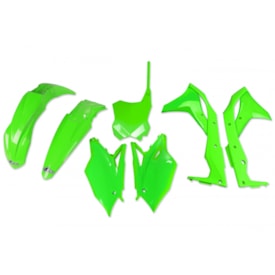 Kit Plástico Kxf 250 17/20 Mod.17 Completo Ufo Verde Fluor