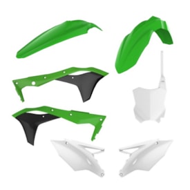 Kit Plástico Kxf 250 17/20 Polisport Verde Branco