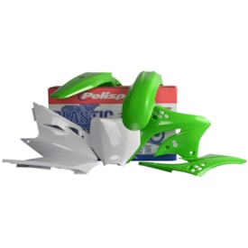 Kit Plástico Kxf 450 06/08 Polisport Verde Branco