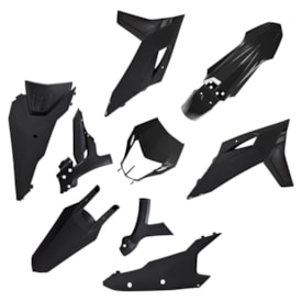 Segunda imagem do produto Kit Plástico Mxf 250 300 Tsx 2026 Original Biker Preto