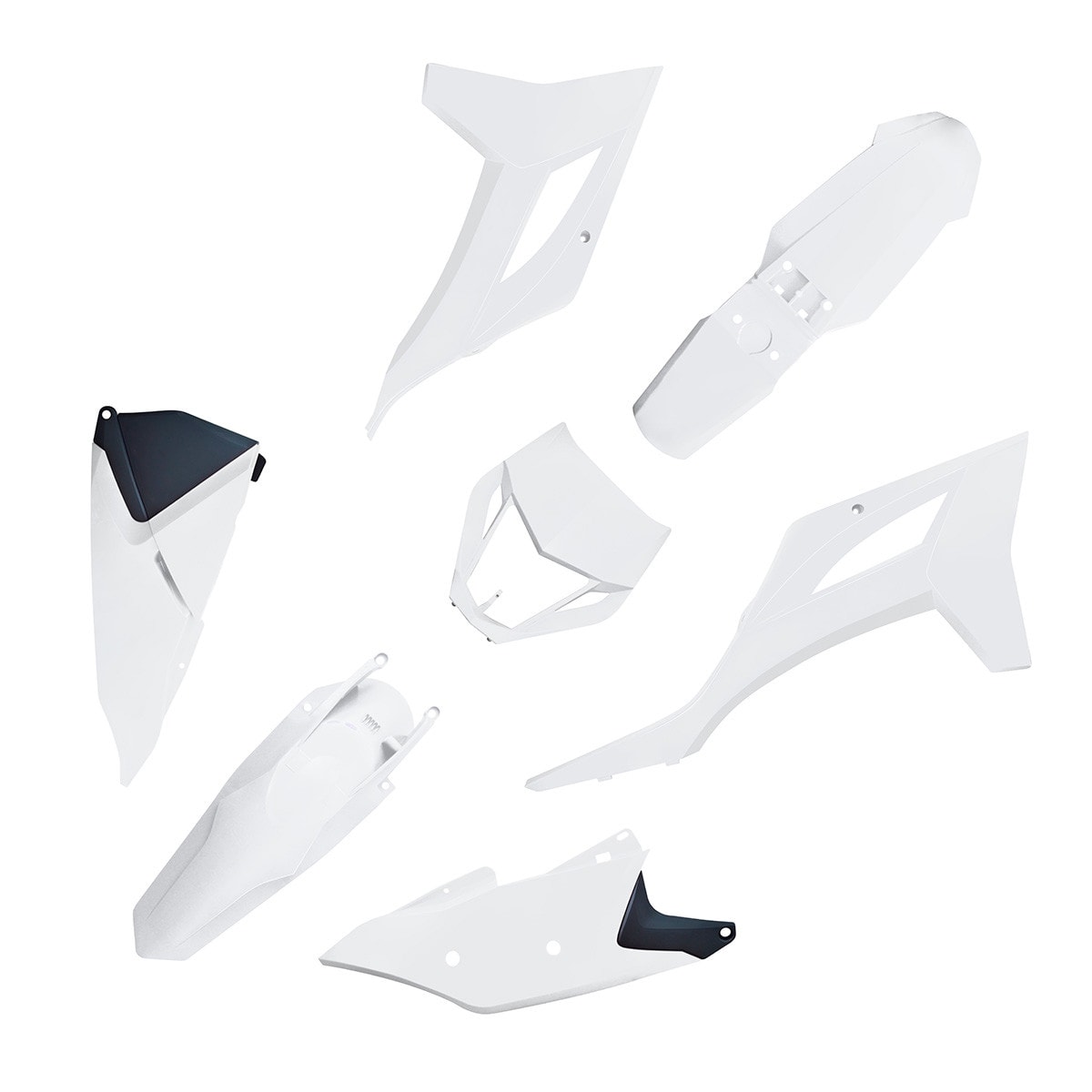 Kit Plástico Mxf 250 Ts 22/25 - 250 Rxs 21/25 Biker Branco