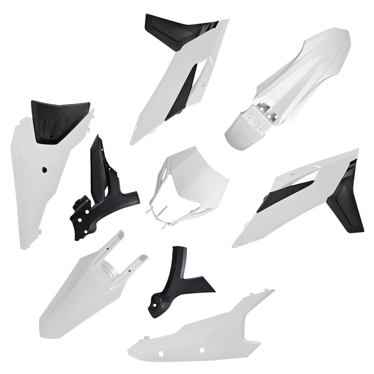 パーツ WHITE INDASTRY MAVIC220 Kit Plástico Mxf 270Fi 2026 Original Biker Branco
