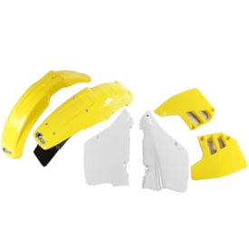 Kit Plástico Rm 125 89/92 - Rm 250 89/92 Ufo Amarelo Branco