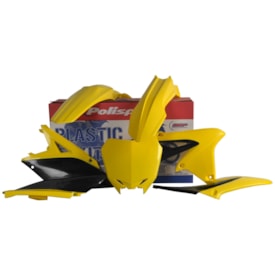 Kit Plástico Rmz 250 10/18 Polisport Amarelo Preto