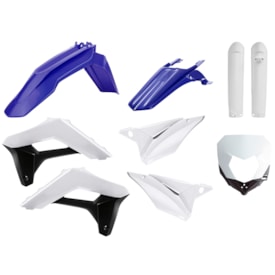 Kit Plástico Sherco 250 300 450 17/23  Se/r Sef/R Polisport Branco Azul