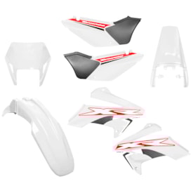 Kit Plástico Tornado Xr 250 Amx Completo Branco