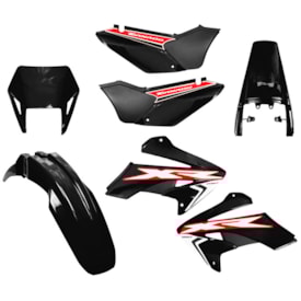 Kit Plástico Tornado Xr 250 Amx Completo Preto