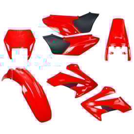 Segunda imagem do produto Kit Plástico Tornado Xr 250 Amx Completo Vermelho