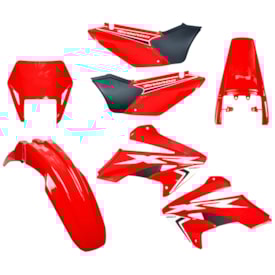 Kit Plástico Tornado Xr 250 Amx Completo Vermelho