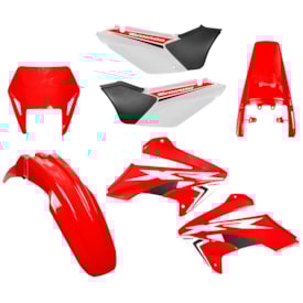 Kit Plástico Tornado Xr 250 Amx Completo Vermelho Branco