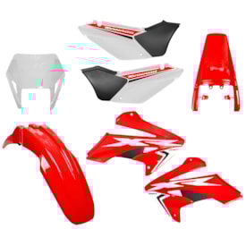 Kit Plástico Tornado Xr 250 Amx Completo Vermelho Branco