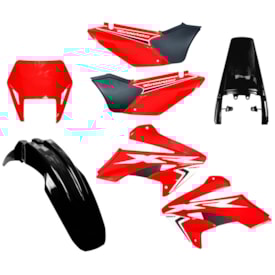 Kit Plástico Tornado Xr 250 Amx Completo Vermelho Preto