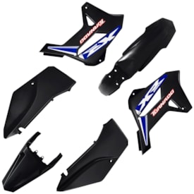 Kit Plástico Tornado Xr 250 Biker R1de Preto