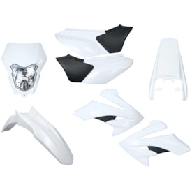 Segunda imagem do produto Kit Plástico Tornado Xr 250 com Farol Amx Sport Branco