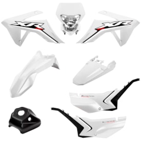 Kit Plástico Tornado Xr 250 Completo Amx Adventure Branco
